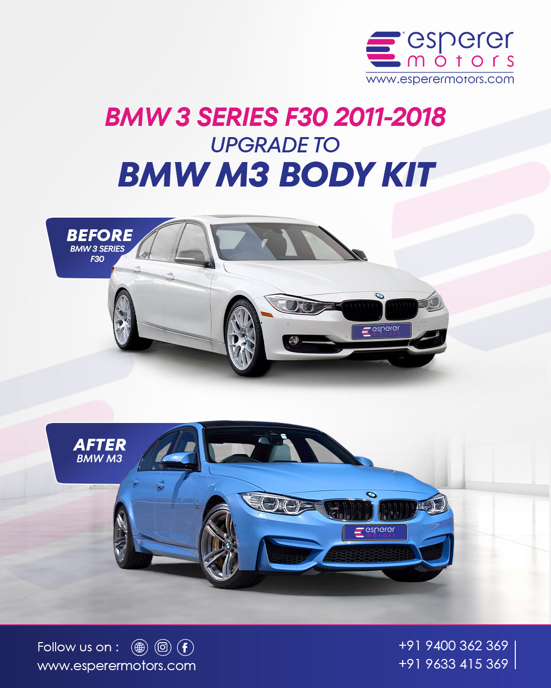 BMW 3 SERIES F30 M3 BODY KIT