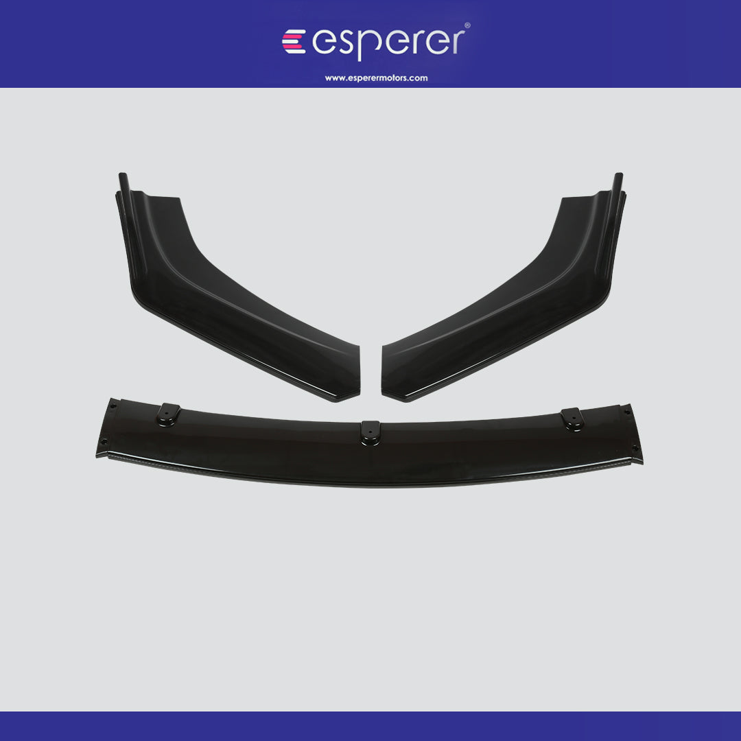 UNIVERSAL 3 PIECE FRONT SPLITTER WITH SIDE WINGS