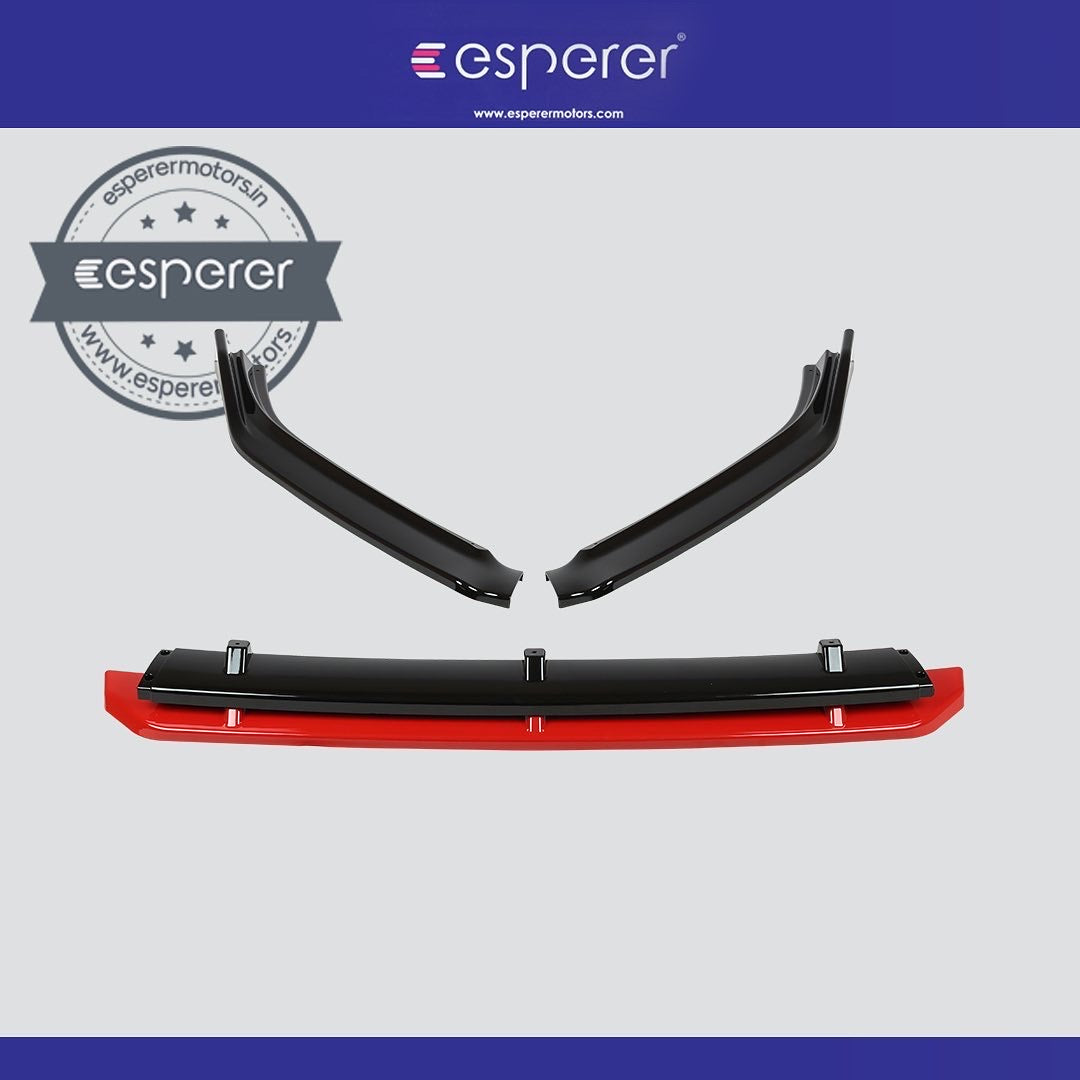 POLO 4 PIECE FRONT SPLITTER WITH RED