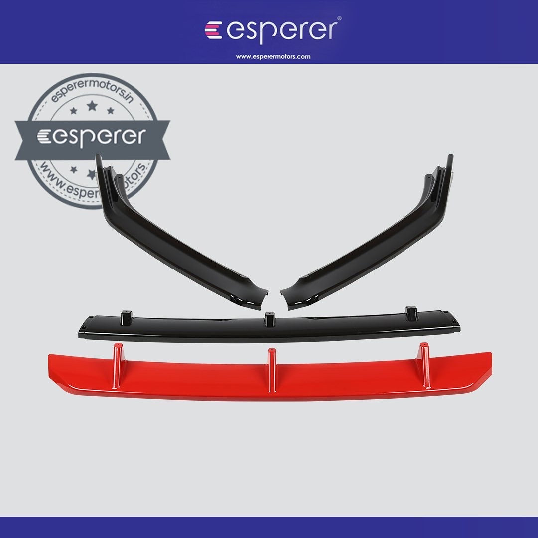 POLO 4 PIECE FRONT SPLITTER WITH RED