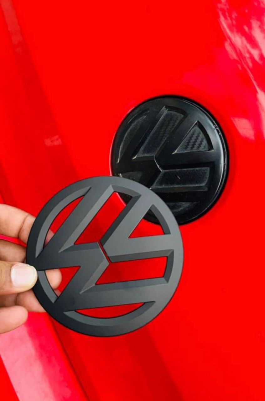 VW MATTE BLACK LOGOS