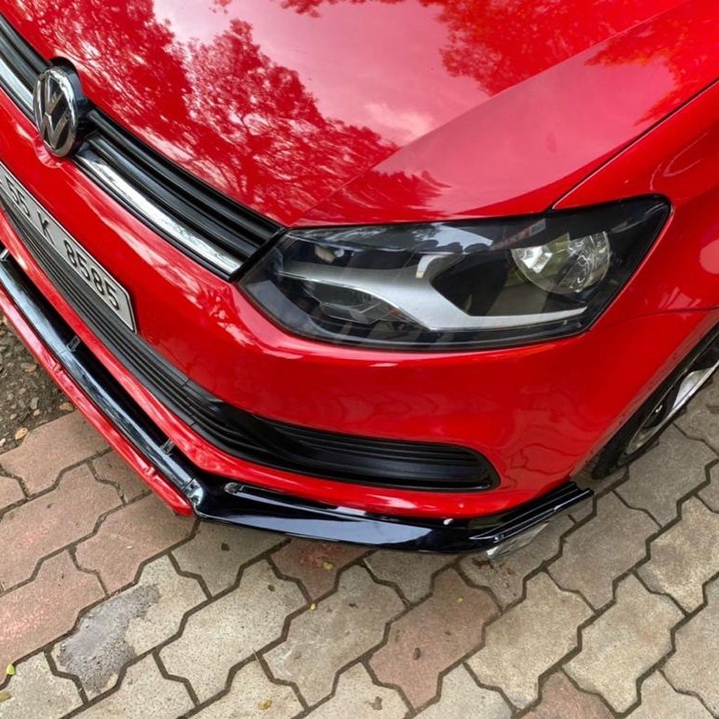 POLO 4 PIECE FRONT SPLITTER WITH RED