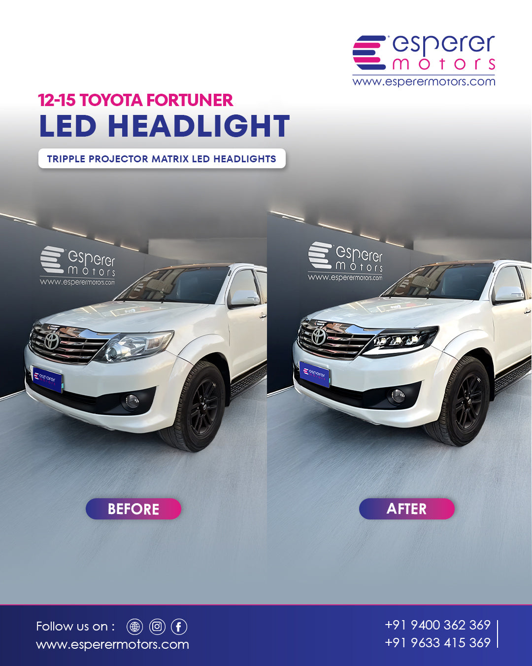 TOYOTA FORTUNER LED HEADLIGHT