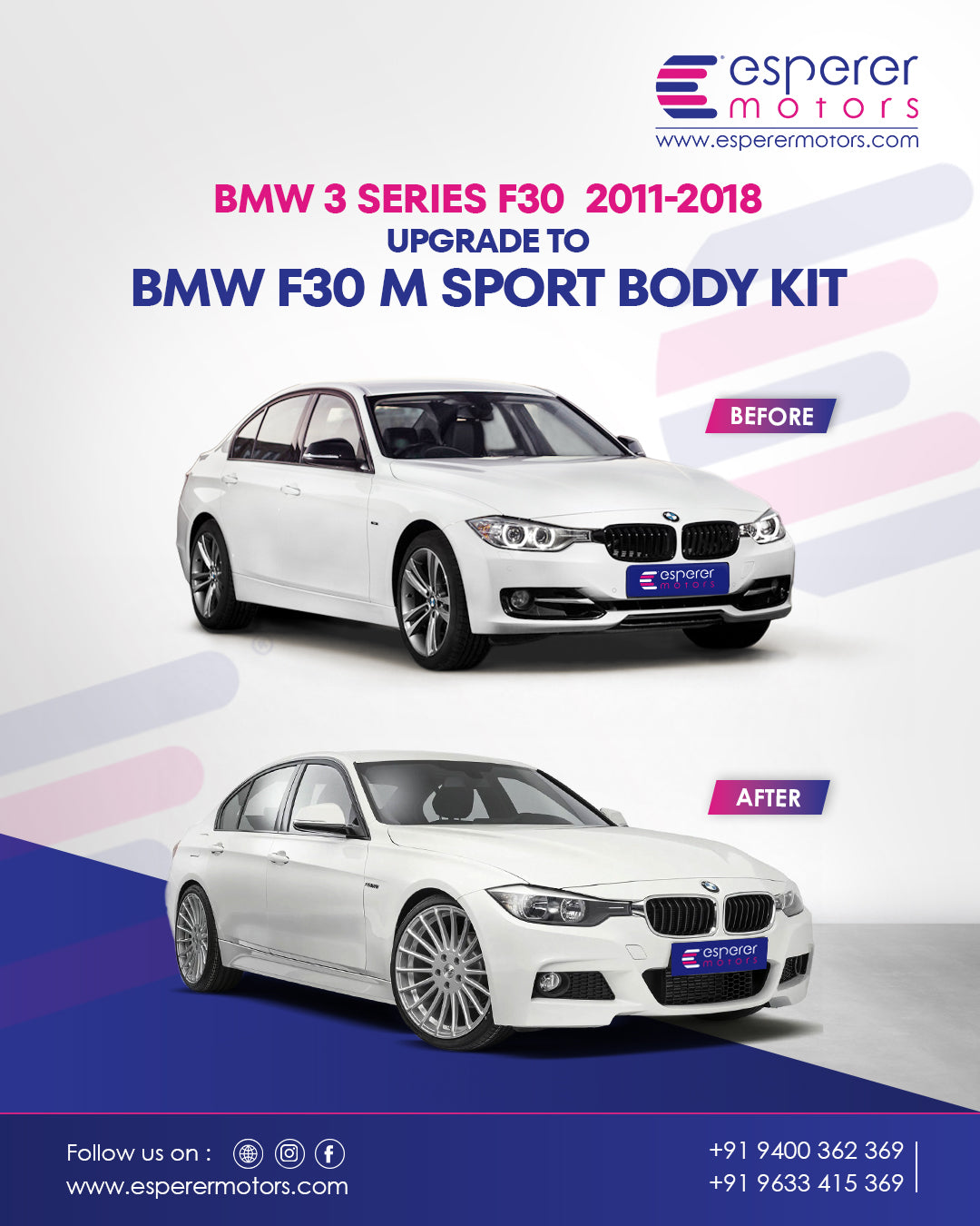 BMW F30 M SPORT BODY KIT