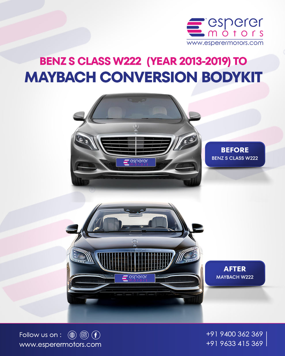 MAYBACH CONVERSION BODY KIT – Esperer Motors