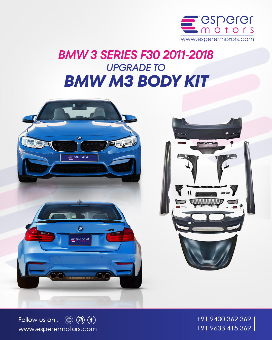 BMW 3 SERIES F30 M3 BODY KIT