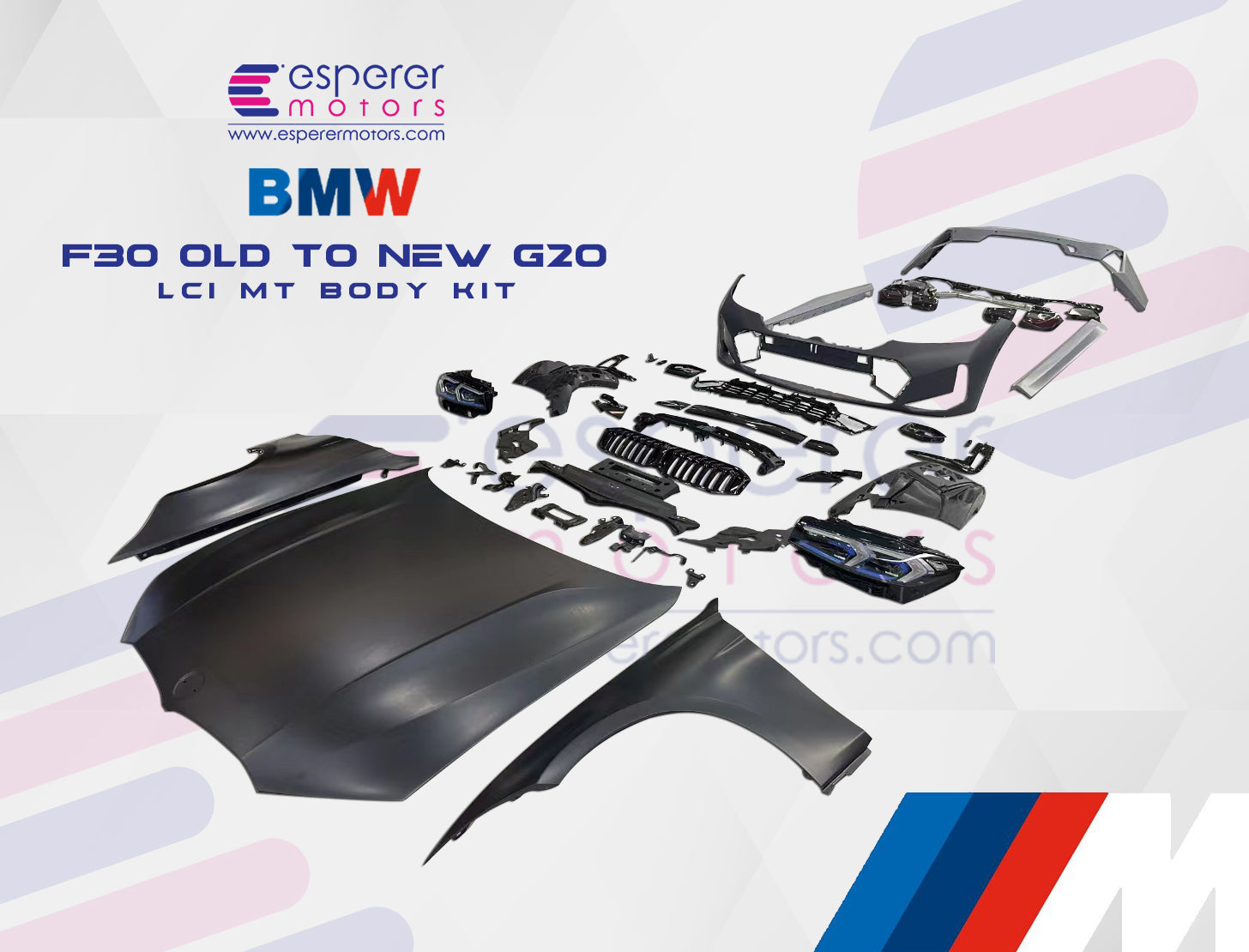 BMW F30 3 series TO 2023 G20 3 Series CONVERTION KIT – Esperer Motors